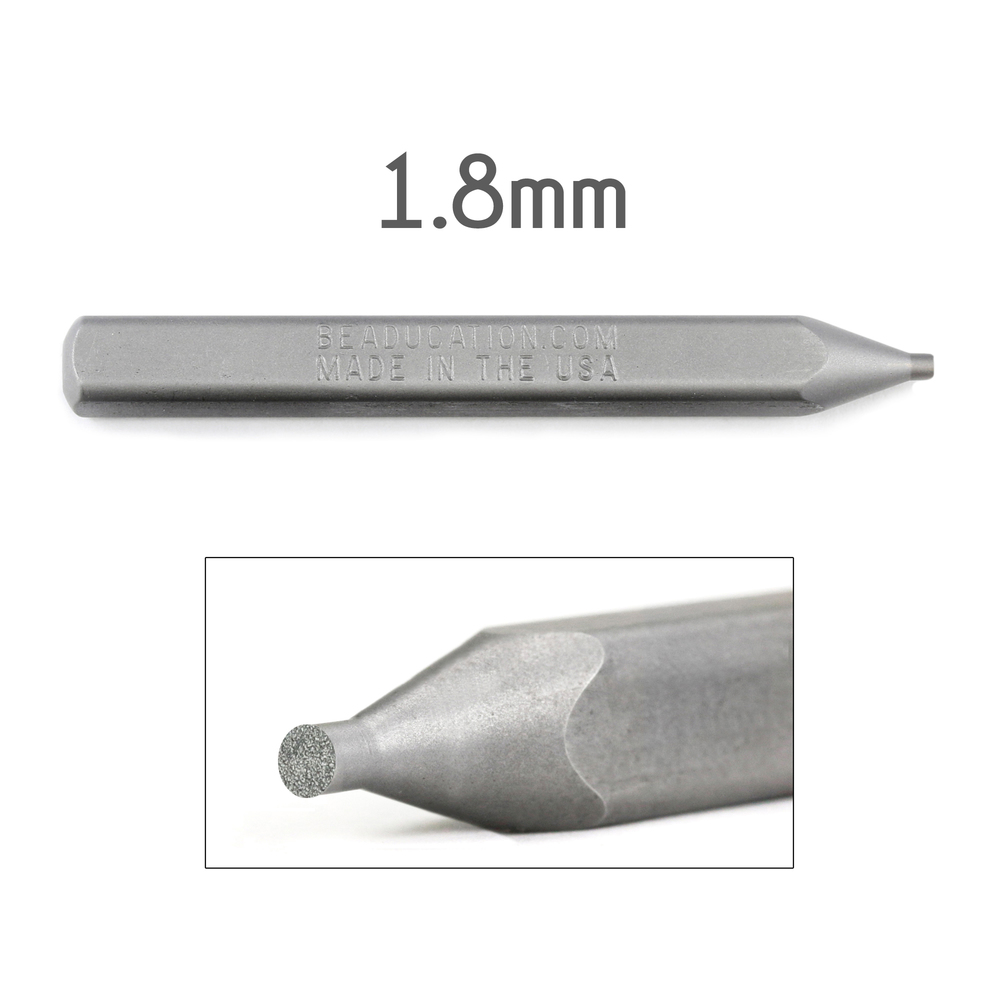 Beads & Swarovski Crystals Flat Back Crystal Setter Punch, Stamp for 1.8mm Flat Back Swarovski Crystals - Beaducation Original